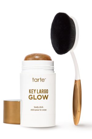 Tarte key largo GLOW body stick & smoothing body brush duo