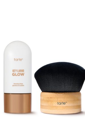Tarte Key Largo GLOW body oil & kabuki body brush duo